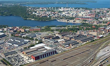 Metso Minerals Oy:n tehdasalueen linjasaneeraus Tampereella